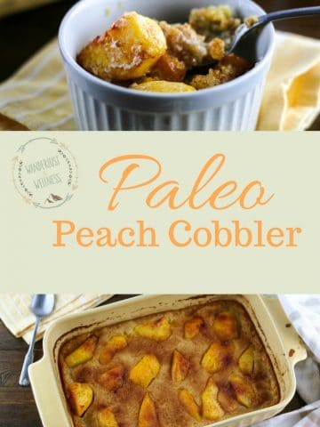 gluten-free paleo peach cobbler