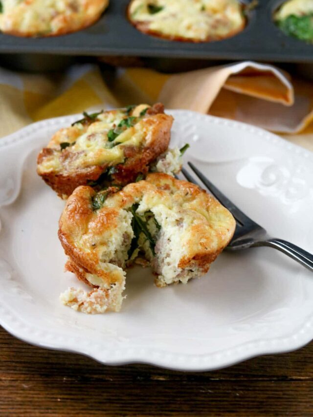 Spinach Sausage Egg Muffins Story