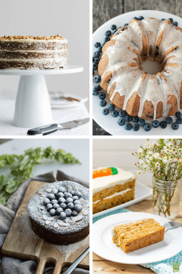 a collage of gluten-free easter dessert recipes