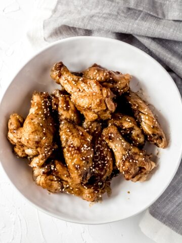 a bowl of five spice chicken wings