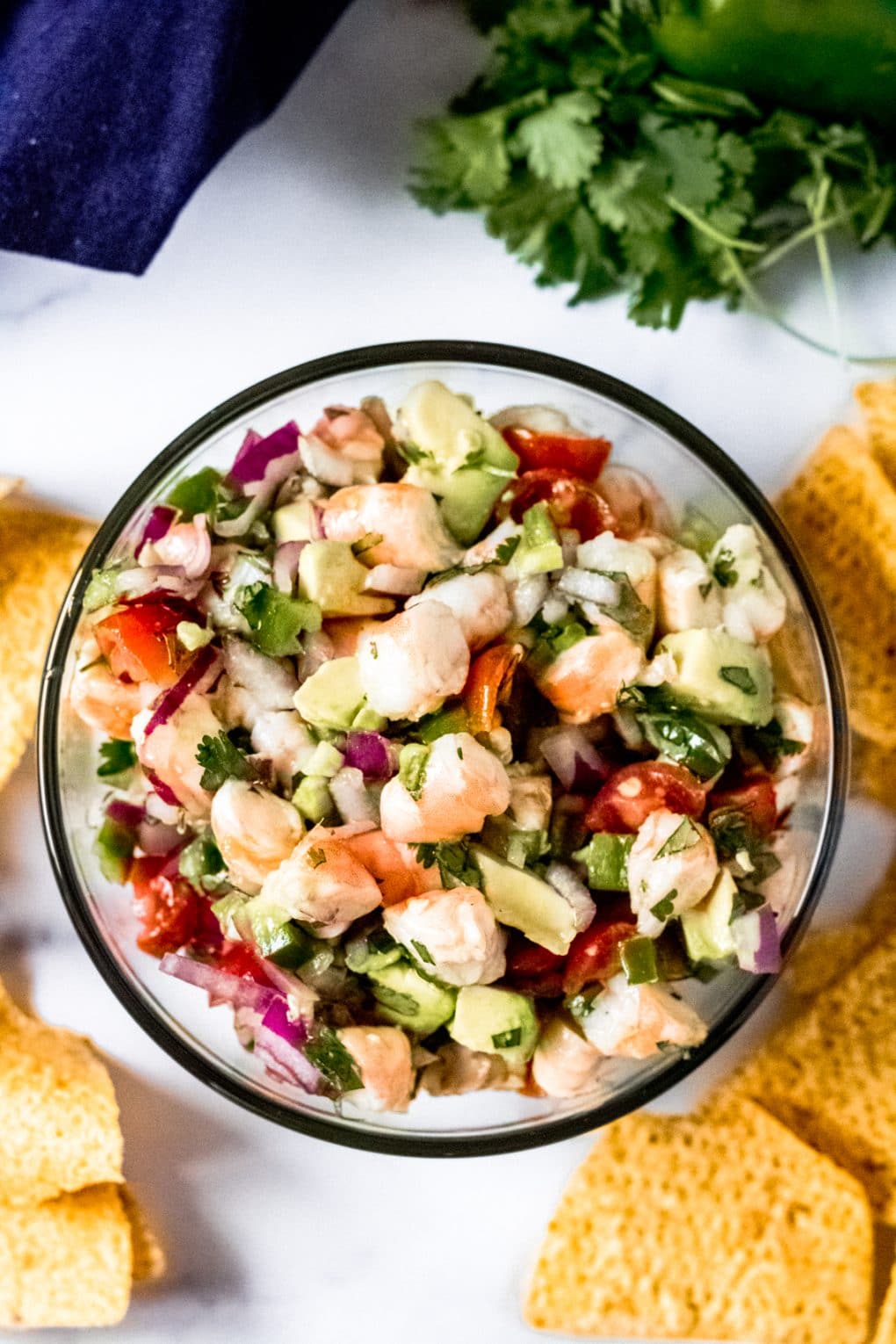 a bowl of coconut lime ceviche