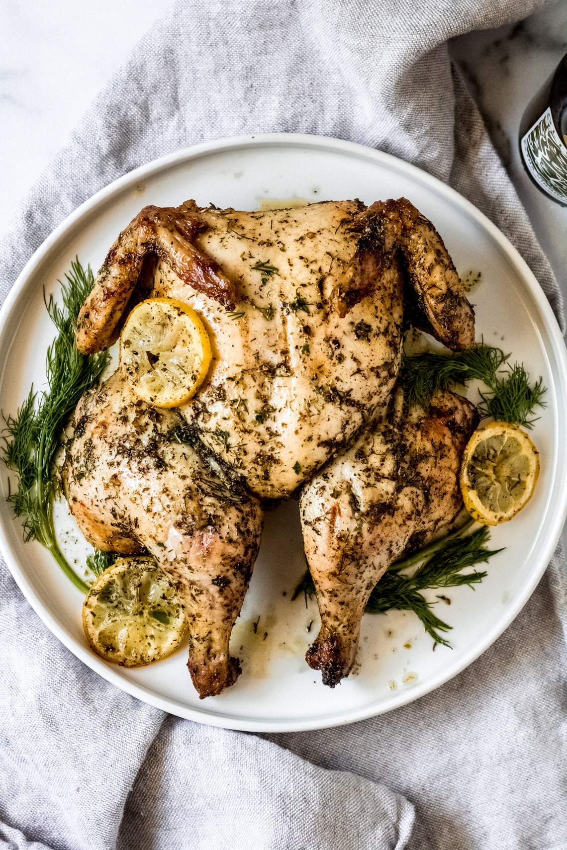 Grilled Greek Spatchcocked Chicken Recipe • Wanderlust and Wellness