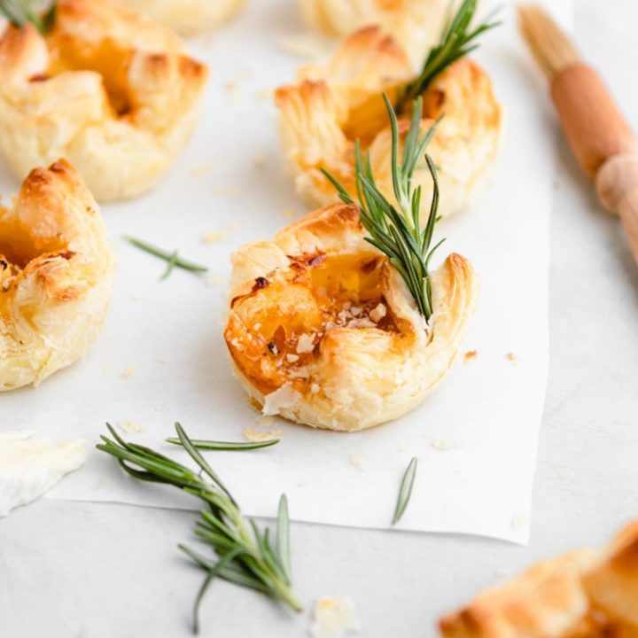 Apricot Brie Bites on a table