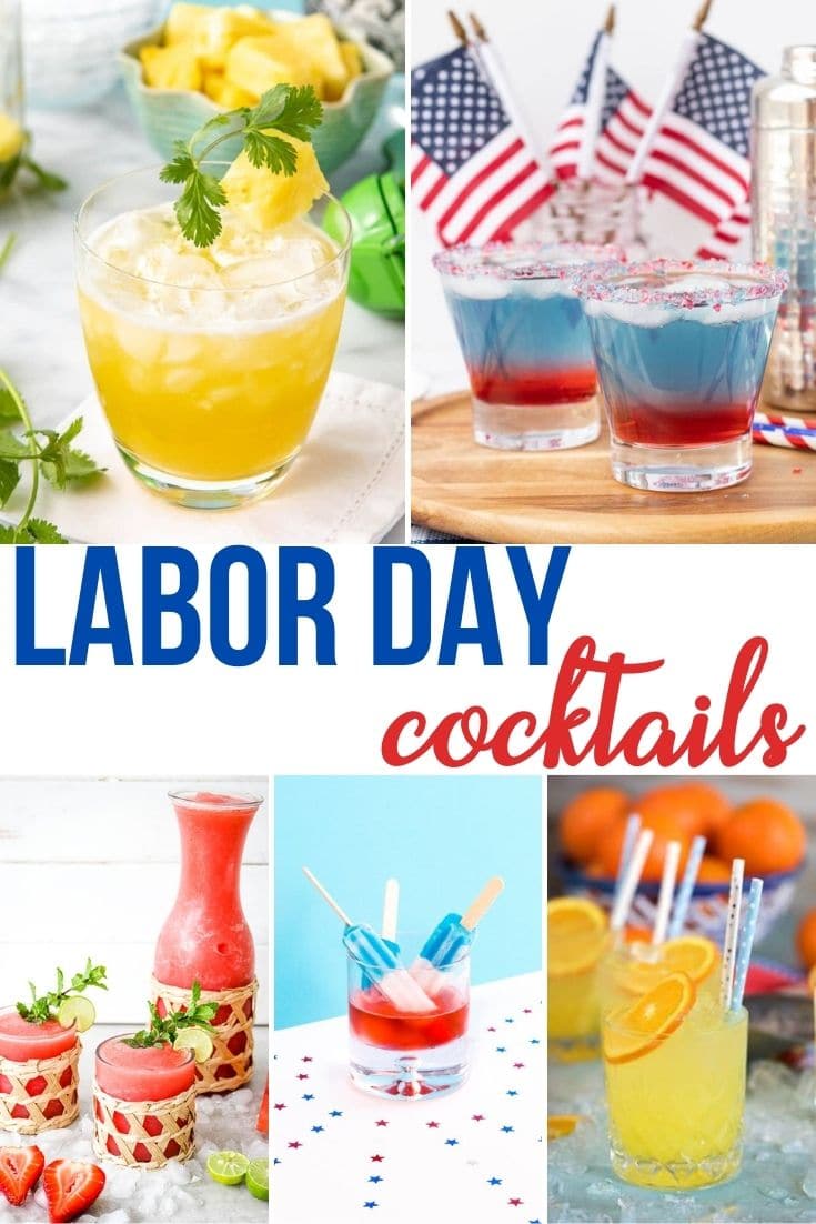 a pinnable image of Labor Day Cocktails