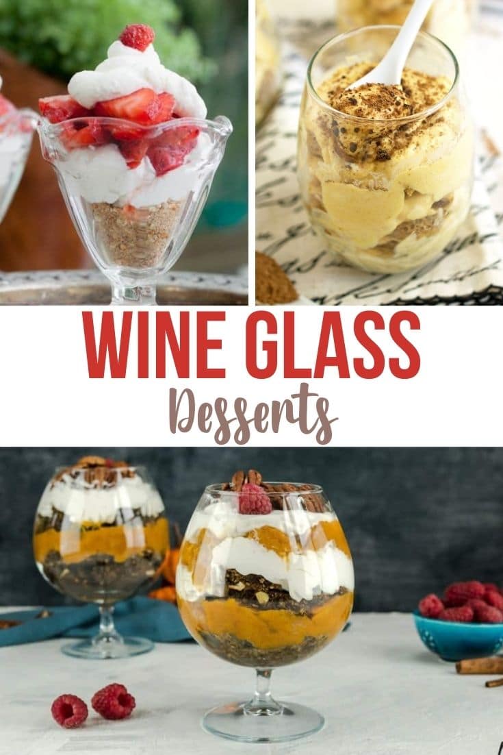 Wine glass desserts