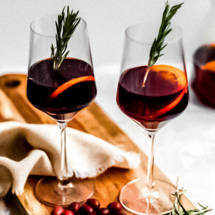 Christmas Sangria with Prosecco