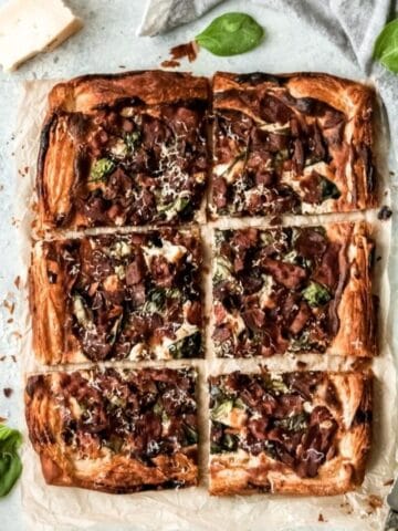 SAVORY BACON ASIAGO PASTRY TART cover