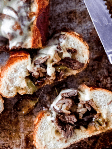 Philly Cheesesteak Stuffed French Bread-Cover image