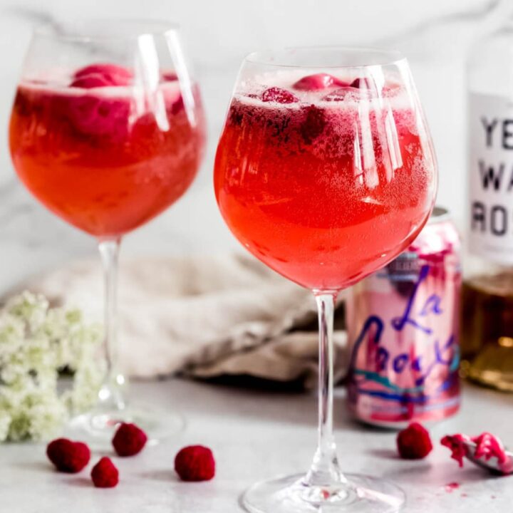 Raspberry Sorbet La Croix Cocktail